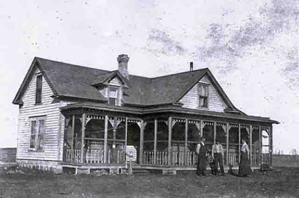 Ben Isakson home in 1895 - Photo obtained from Ruth Dudero
